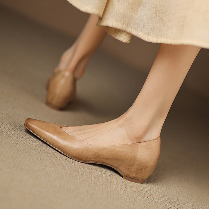 Oren Genuine Leather Flats  Liora Lane Boutique