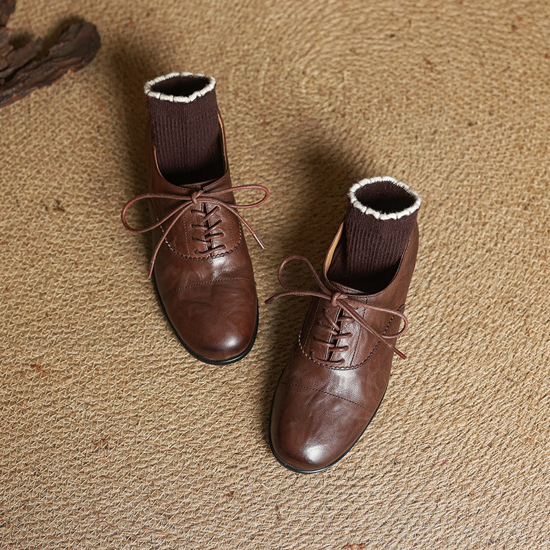 Delyra Genuine Leather Shoes  Liora Lane Boutique