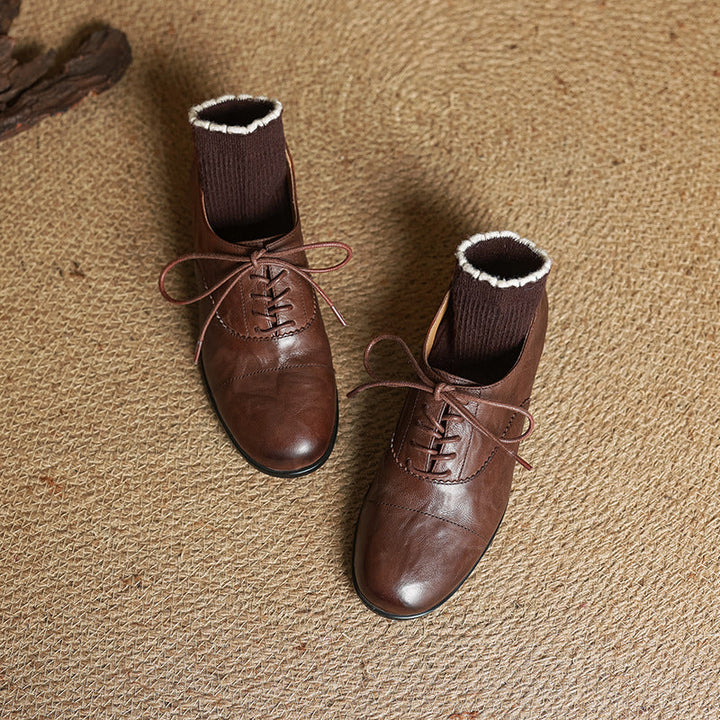 Delyra Genuine Leather Shoes  Liora Lane Boutique