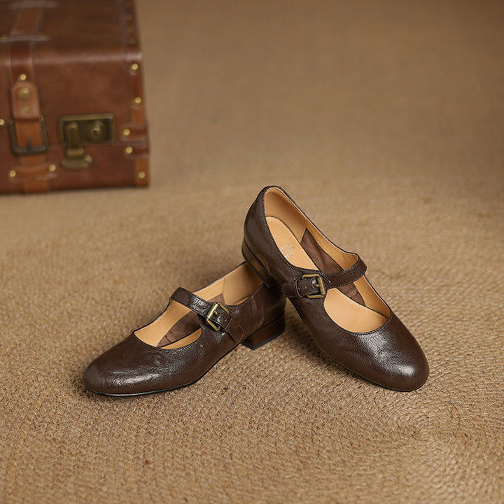Elva Genuine Leather Shoes  Liora Lane Boutique