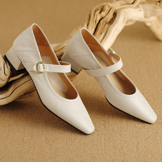 Merlot Genuine Leather Heels  Liora Lane Boutique