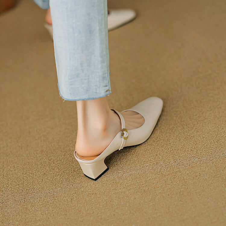 Vian Genuine Leather Mules  Liora Lane Boutique