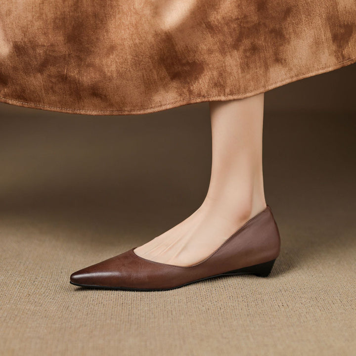 Irella Genuine Leather Flats  Liora Lane Boutique