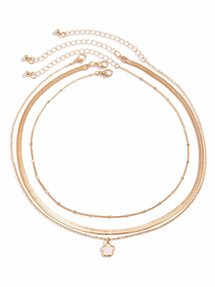 Clover Rainbow Serpent Chain Necklace Jasmine's Boutique Australia