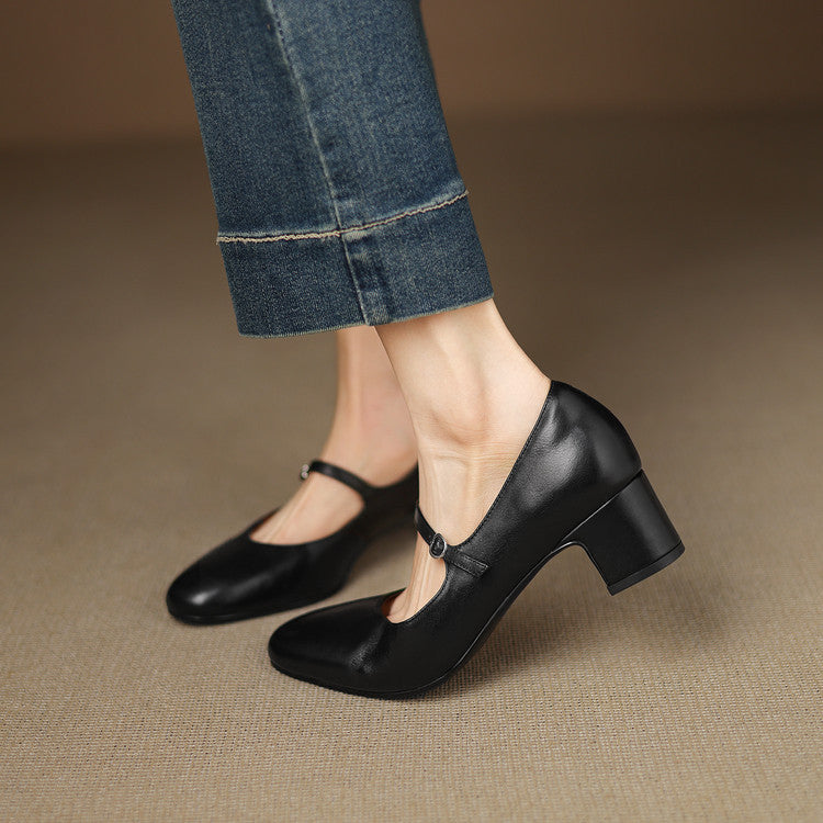 Cadrel Genuine Leather Pumps  Liora Lane Boutique