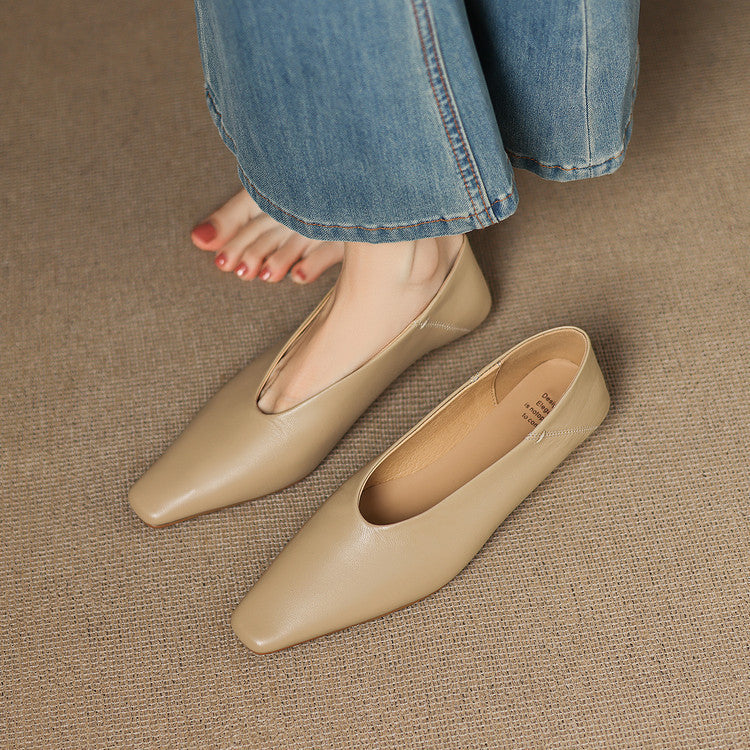 Emor Genuine Leather Flats  Liora Lane Boutique