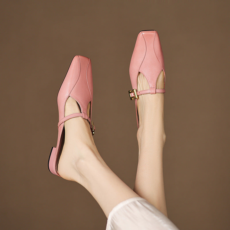 Keva Genuine Leather Mules  Liora Lane Boutique