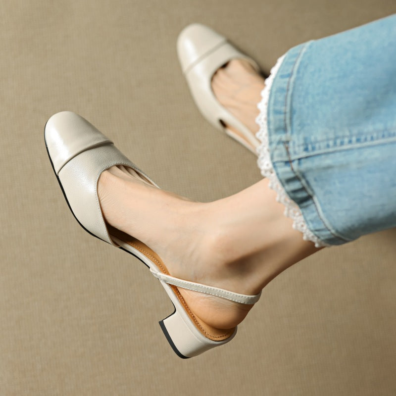 Lureth Genuine Leather Pumps  Liora Lane Boutique
