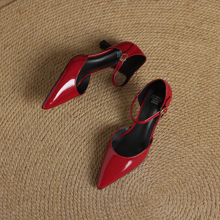 Sorlyn Genuine Leather Heels  Liora Lane Boutique