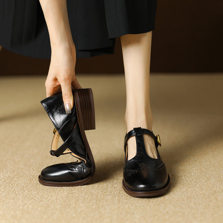 Myra Genuine Leather Shoes  Liora Lane Boutique