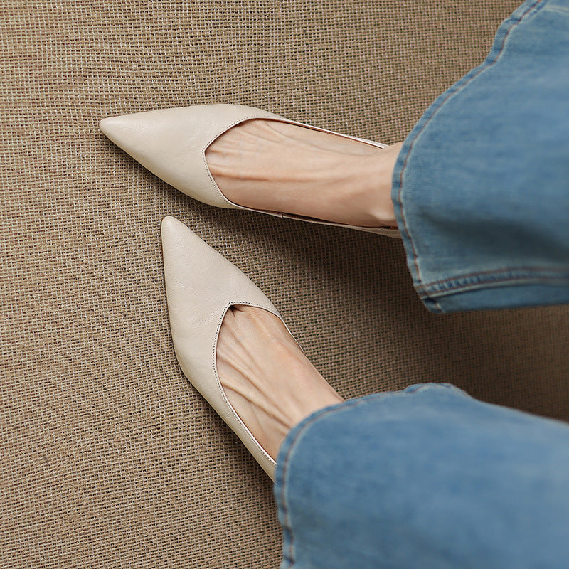 Veler Genuine Leather Heels  Liora Lane Boutique