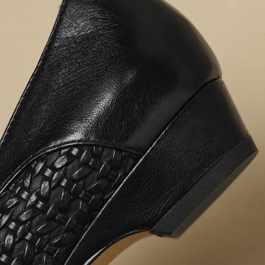 Morissa Genuine Leather Heels  Liora Lane Boutique