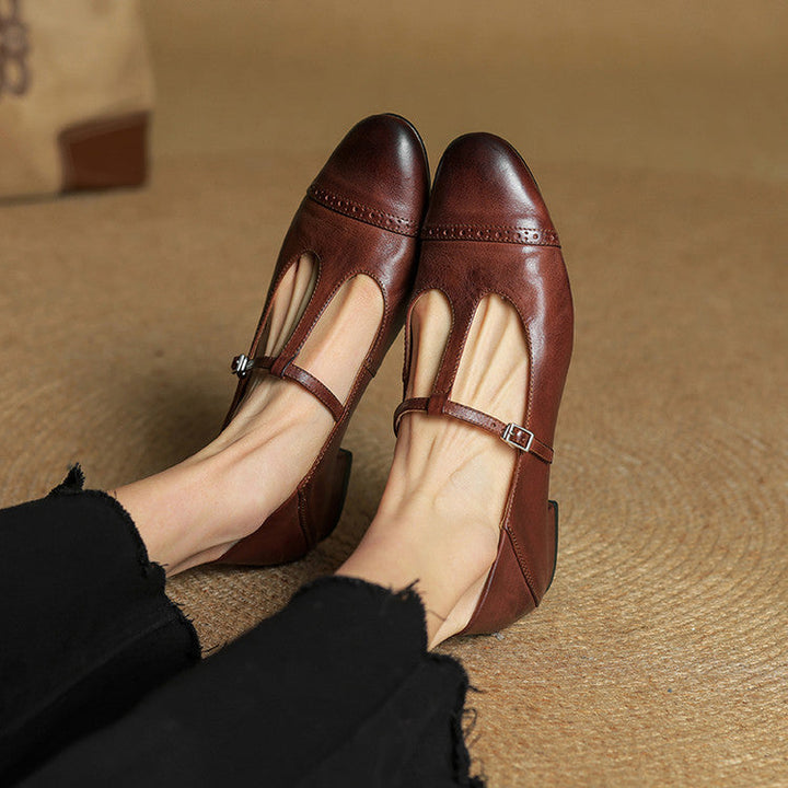 Graneth Genuine Leather Flats  Liora Lane Boutique