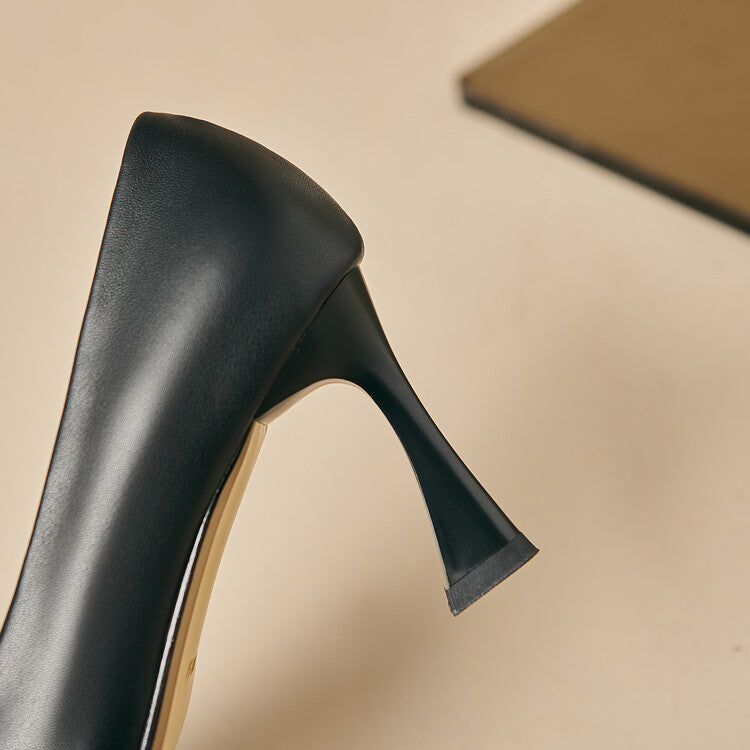 Lior Genuine Leather Heels  Liora Lane Boutique