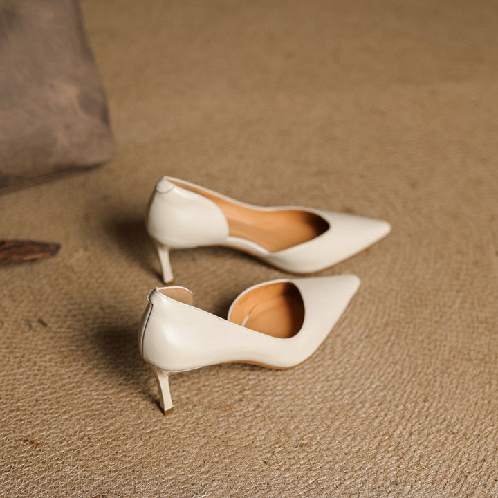 Nuva Genuine Leather Heels  Liora Lane Boutique