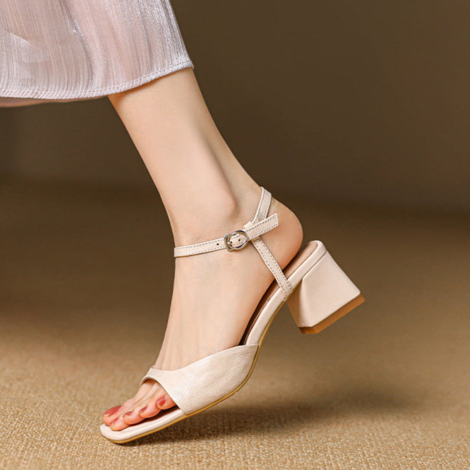 Ruby Genuine Leather Sandals  Liora Lane Boutique