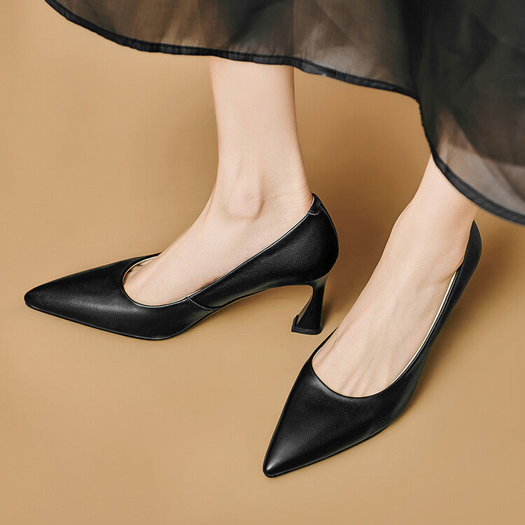 Lior Genuine Leather Heels  Liora Lane Boutique