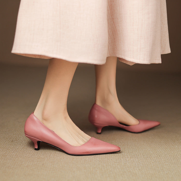 Vienna Genuine Leather Heels  Liora Lane Boutique