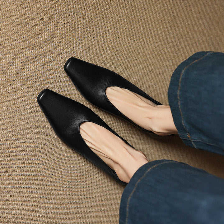 Emor Genuine Leather Flats  Liora Lane Boutique
