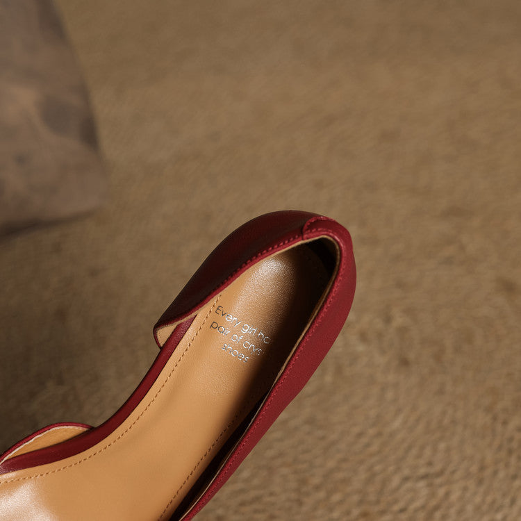 Nuva Genuine Leather Heels  Liora Lane Boutique