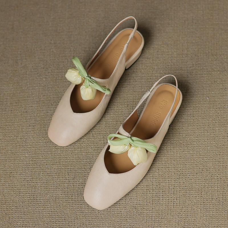 Tulip Genuine Leather Slingbacks  Liora Lane Boutique