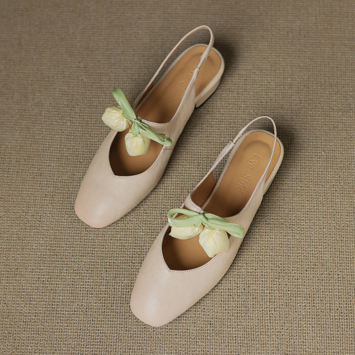 Tulip Genuine Leather Slingbacks  Liora Lane Boutique