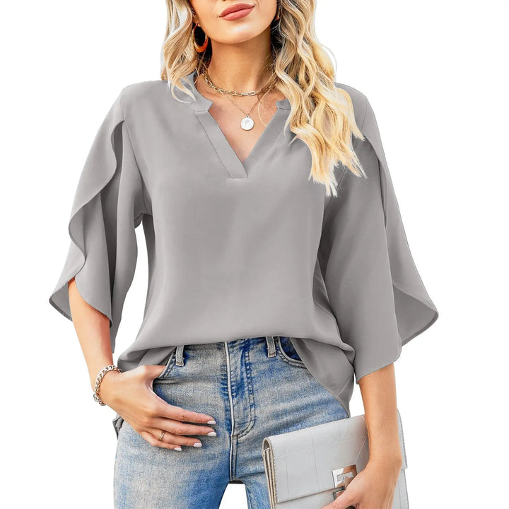 Emerald Breeze Split Sleeve Blouse Jasmine's Boutique Australia