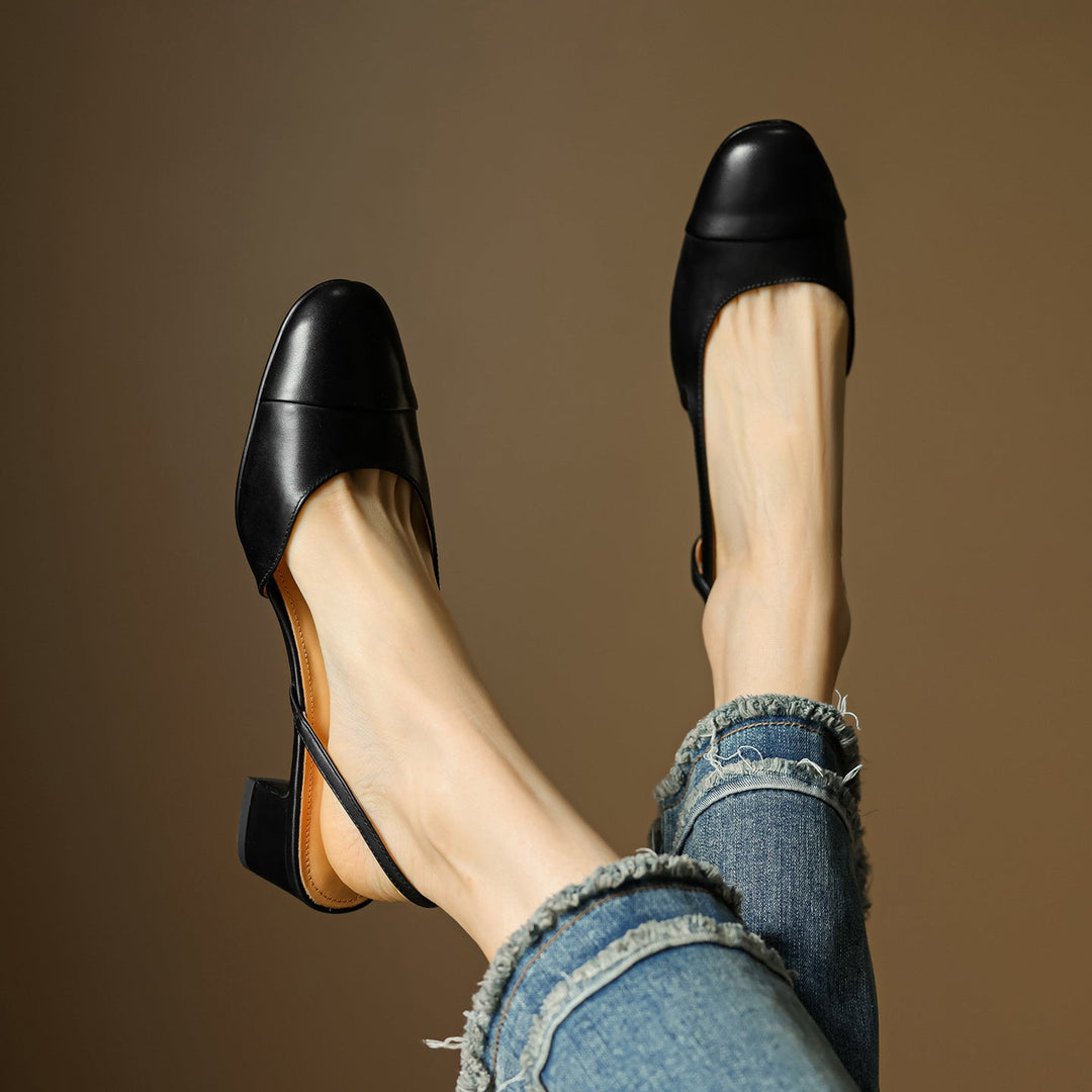 Lureth Genuine Leather Pumps  Liora Lane Boutique