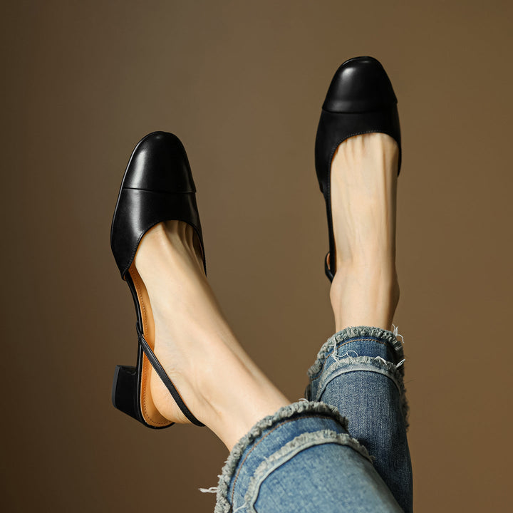 Lureth Genuine Leather Pumps  Liora Lane Boutique