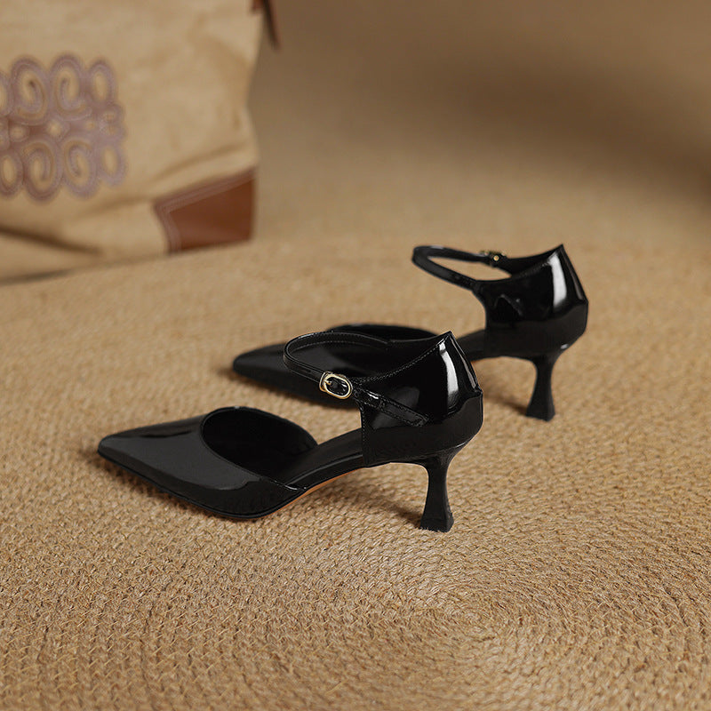 Sorlyn Genuine Leather Heels  Liora Lane Boutique