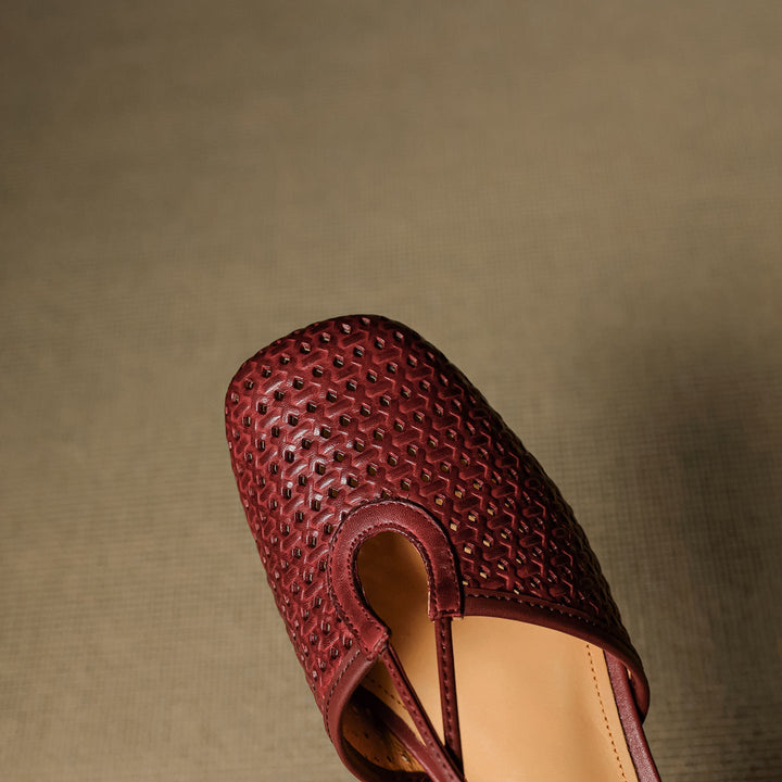 Opal Genuine Leather Slingbacks  Liora Lane Boutique