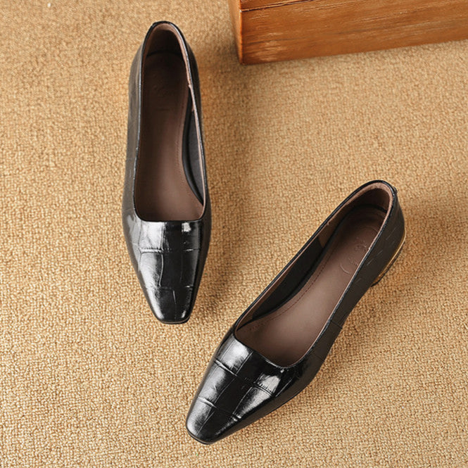 Celene Genuine Leather Heels  Liora Lane Boutique