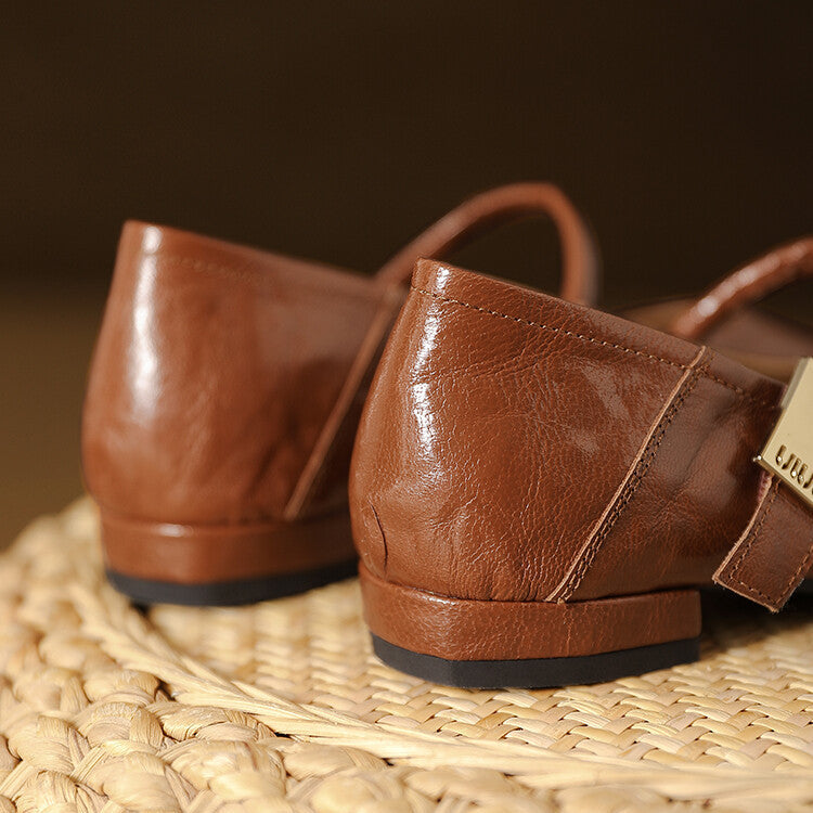 Melona Genuine Leather Pumps  Liora Lane Boutique