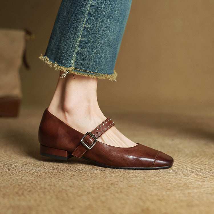 Elry Genuine Leather Shoes  Liora Lane Boutique