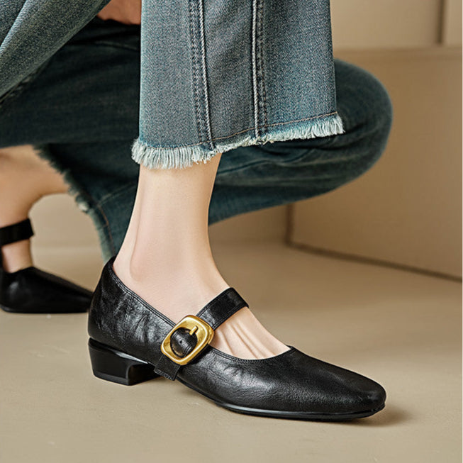 Minara Genuine Leather Pumps  Liora Lane Boutique