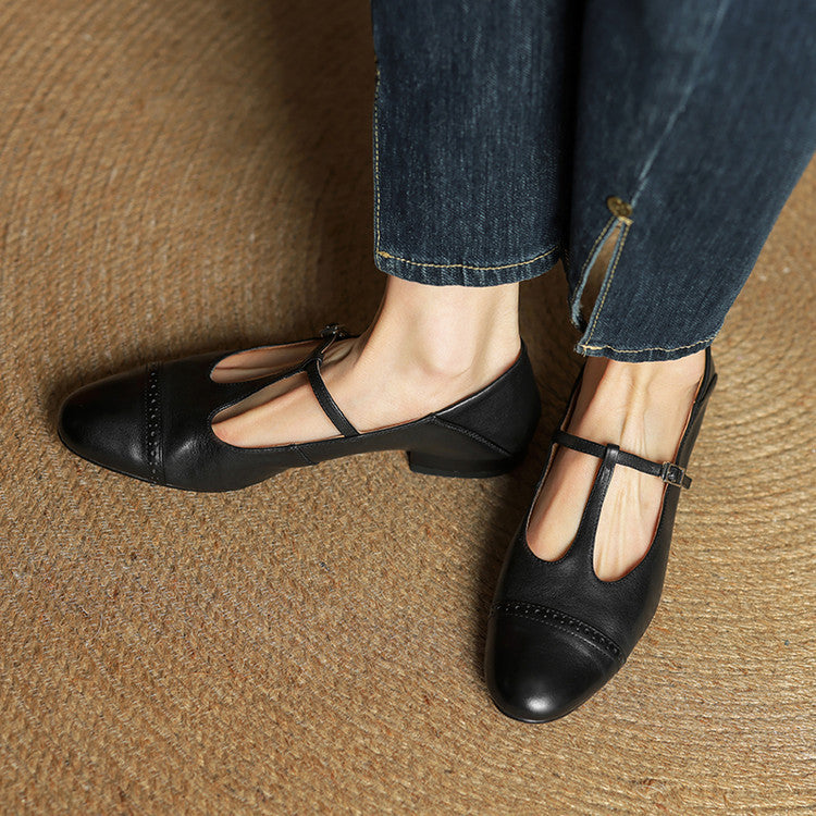 Graneth Genuine Leather Flats  Liora Lane Boutique
