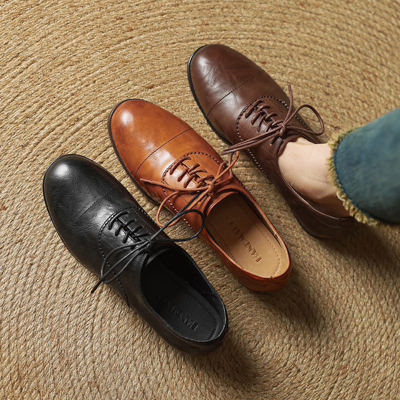 Delyra Genuine Leather Shoes  Liora Lane Boutique