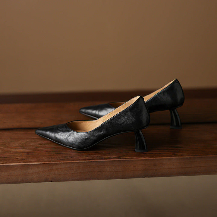 Veler Genuine Leather Heels  Liora Lane Boutique