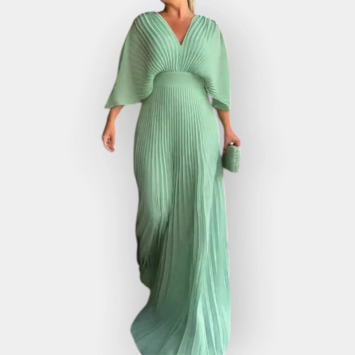 Elegant Pleated Dress with Stylish Line Jasmine's Boutique Australia