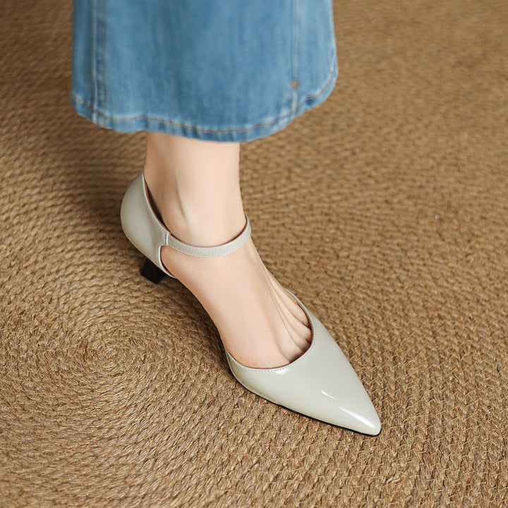 Sorlyn Genuine Leather Heels  Liora Lane Boutique