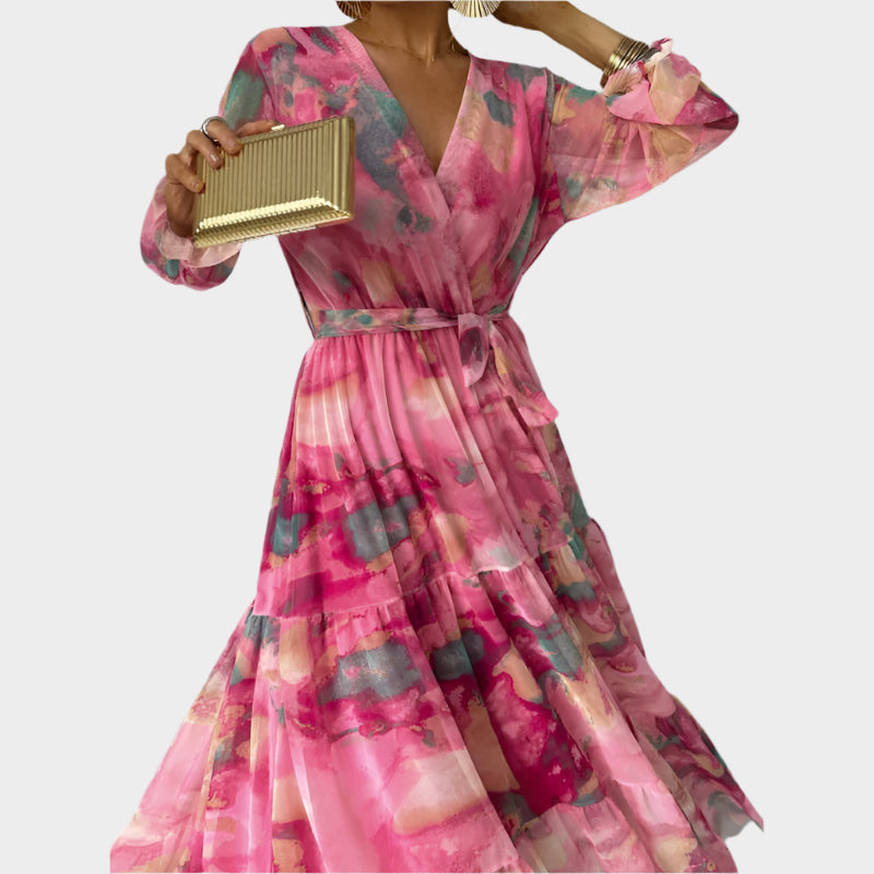 Midi Dress with Flowers Jasmine's Boutique Australia