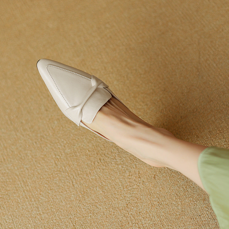 Erlen Genuine Leather Mules  Liora Lane Boutique