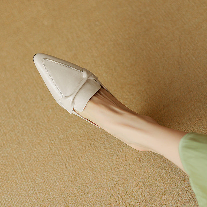 Erlen Genuine Leather Mules  Liora Lane Boutique