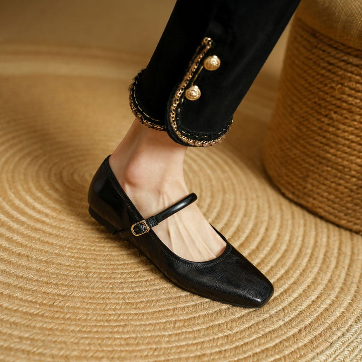 Islae Genuine Leather Flats  Liora Lane Boutique  Black / 8.5 109.99