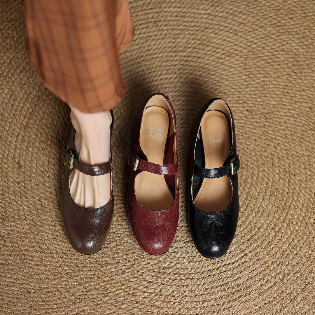 Elva Genuine Leather Shoes  Liora Lane Boutique