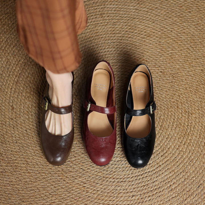 Elva Genuine Leather Shoes  Liora Lane Boutique