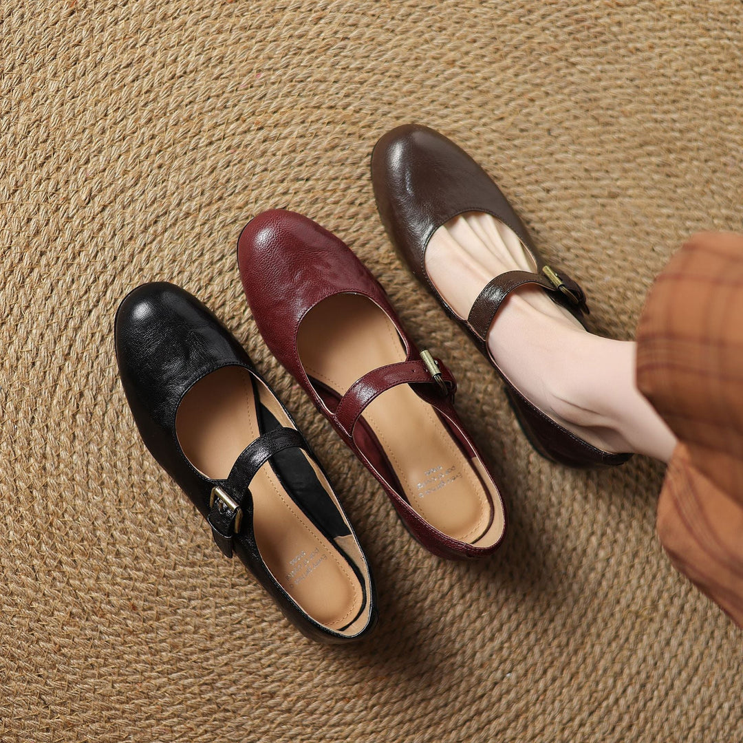 Elva Genuine Leather Shoes  Liora Lane Boutique