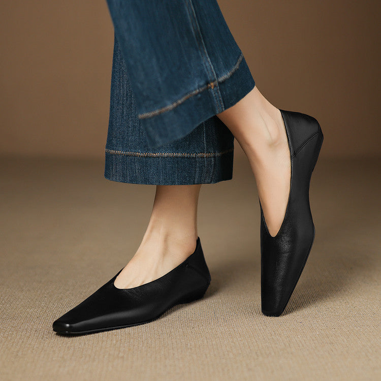 Emor Genuine Leather Flats  Liora Lane Boutique