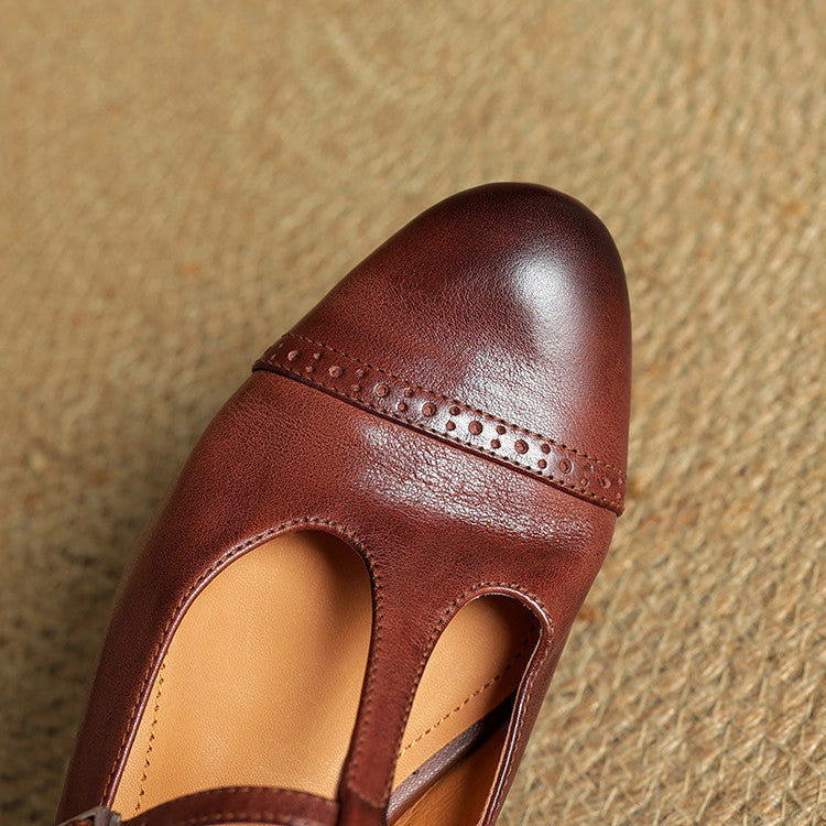 Graneth Genuine Leather Flats  Liora Lane Boutique