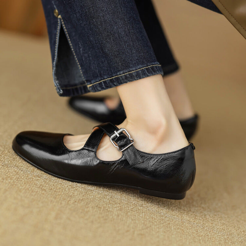 Nyra Genuine Leather Shoes  Liora Lane Boutique